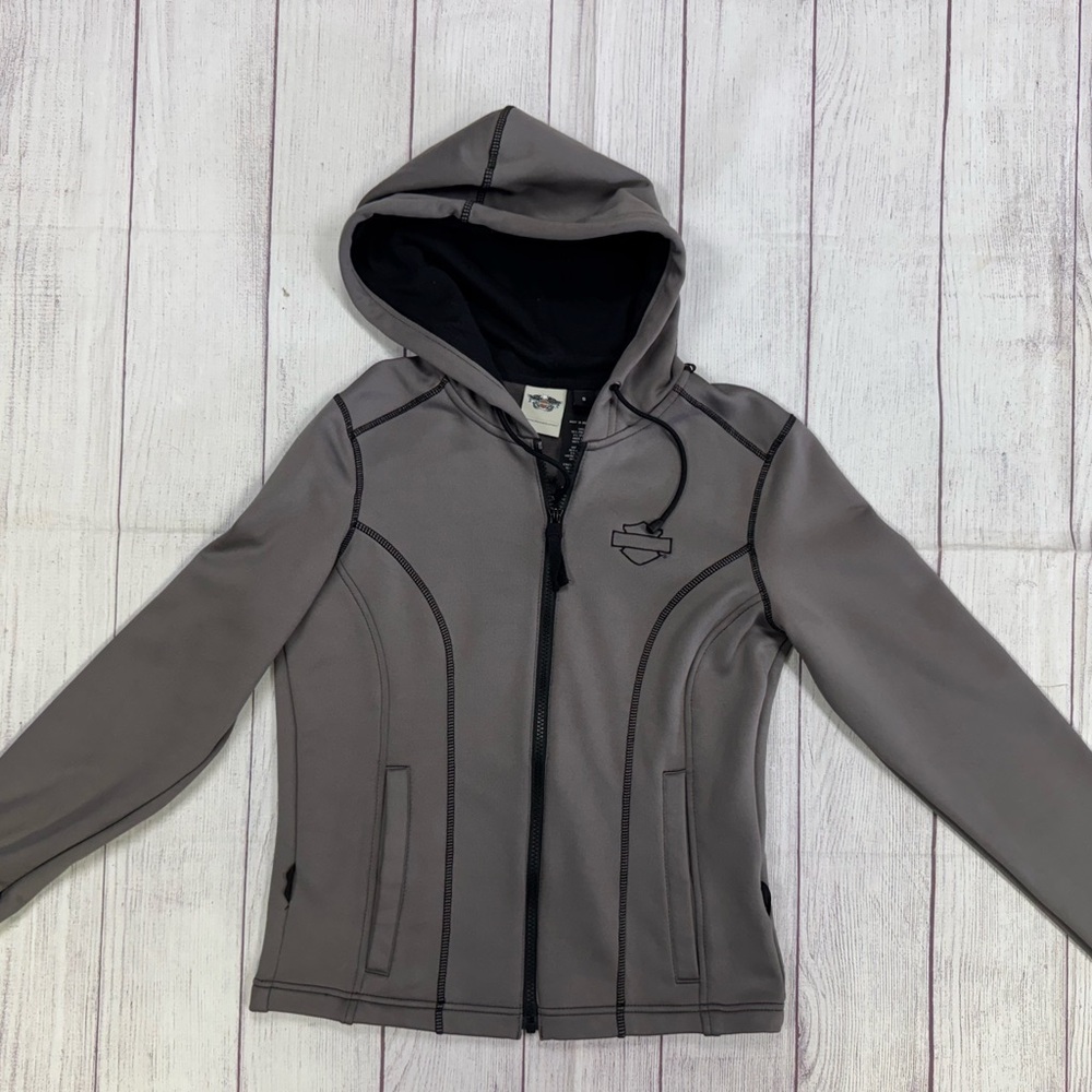 Harley-Davidson vintage 2000s grey jacket